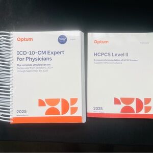 Optum ICD-10-CM and HCPCS Level II Code Books